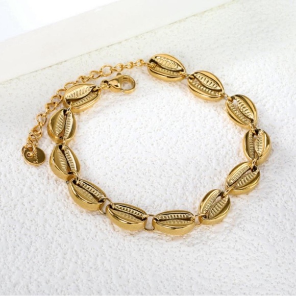 Jewelry - Stainless steel Gold Leaf Bracelet